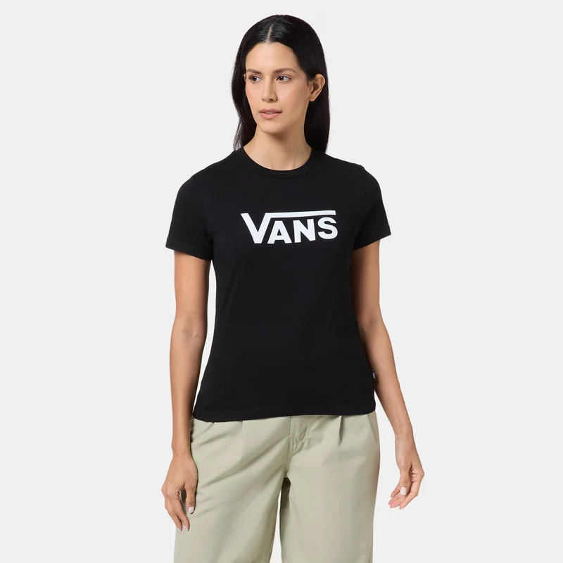 فانز تيشيرت نسائي بفتحة رقبة على شكل حرف